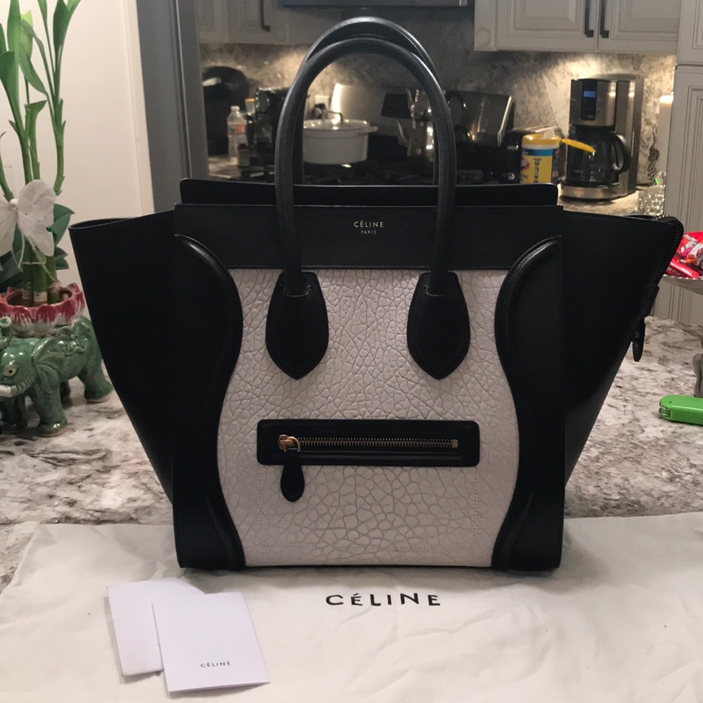 😍 CELINE Mini Luggage Handbag